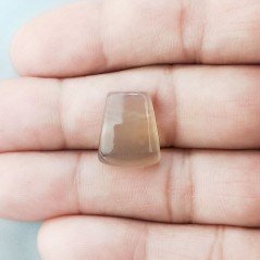 Fluorite Naturale Forma Fantasia Piatto Cabochon Liscio Fatto a Mano 16X13X6mm 3,15gm 1pz