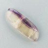 Fluorite Naturale Forma Fantasia Piatto Cabochon Liscio Fatto a Mano 28X10X5mm 3,15gm 1pz