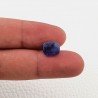 Tanzanite Naturale Forma Cuscino Piatto Cabochon Liscio Fatto a Mano 10X8X4mm 4,10 Carati 1pz