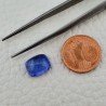 Tanzanite Naturale Forma Cuscino Piatto Cabochon Liscio Fatto a Mano 10X8X5mm 4,40 Carati 1pz