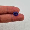Tanzanite Naturale Forma Cuscino Piatto Cabochon Liscio Fatto a Mano 10X8X5mm 4,40 Carati 1pz