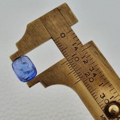 Tanzanite Naturale Forma Cuscino Piatto Cabochon Liscio Fatto a Mano 10X8X5mm 4,40 Carati 1pz