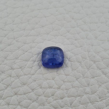 Tanzanite Naturale Forma Cuscino Quadrato Piatto Cabochon Liscio Fatto a Mano 8X8X3mm 2,45 Carati 1pz