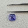 Tanzanite Naturale Forma Cuscino Quadrato Piatto Cabochon Liscio Fatto a Mano 9X8X5mm 3,95 Carati 1pz