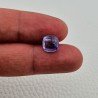 Tanzanite Naturale Forma Cuscino Quadrato Piatto Cabochon Liscio Fatto a Mano 9X8X5mm 3,95 Carati 1pz