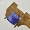Tanzanite Naturale Forma Cuscino Quadrato Piatto Cabochon Liscio Fatto a Mano 17X17X12mm 38,75 Carati 1pz