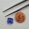 Tanzanite Naturale Forma Cuscino Quadrato Piatto Cabochon Liscio Fatto a Mano 9X9X5mm 4,75 Carati 1pz