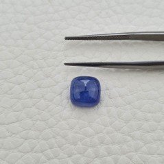 Tanzanite Naturale Forma Cuscino Quadrato Piatto Cabochon Liscio Fatto a Mano 9X9X5mm 5,20 Carati 1pz