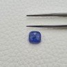 Tanzanite Naturale Forma Cuscino Quadrato Piatto Cabochon Liscio Fatto a Mano 9X9X5mm 5,20 Carati 1pz