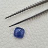 Tanzanite Naturale Forma Cuscino Quadrato Piatto Cabochon Liscio Fatto a Mano 9X9X5mm 5,20 Carati 1pz