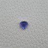 Tanzanite Naturale Forma Cuore Piatto Cabochon Liscio Fatto a Mano 8X7X4mm 2,30 Carati 1pz