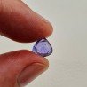 Tanzanite Naturale Forma Cuore Piatto Cabochon Liscio Fatto a Mano 8X7X4mm 2,30 Carati 1pz