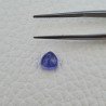 Tanzanite Naturale Forma Cuore Piatto Cabochon Liscio Fatto a Mano 6X6X4mm 2,20 Carati 1pz