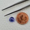 Tanzanite Naturale Forma Cuore Piatto Cabochon Liscio Fatto a Mano 6X6X4mm 2,20 Carati 1pz