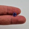 Tanzanite Naturale Forma Cuore Piatto Cabochon Liscio Fatto a Mano 6X6X4mm 2,20 Carati 1pz