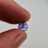 Tanzanite Naturale Forma Cuore Piatto Cabochon Liscio Fatto a Mano 6X6X4mm 2,20 Carati 1pz