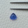 Tanzanite Naturale Forma Cuore Piatto Cabochon Liscio Fatto a Mano 9X9X5mm 3,40 Carati 1pz