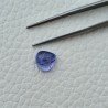 Tanzanite Naturale Forma Cuore Piatto Cabochon Liscio Fatto a Mano 9X9X5mm 3,80 Carati 1pz