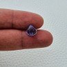 Tanzanite Naturale Forma Cuore Piatto Cabochon Liscio Fatto a Mano 9X9X5mm 3,80 Carati 1pz