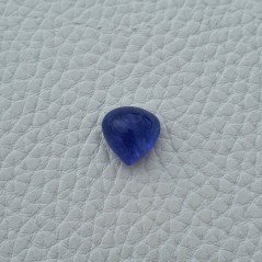 Tanzanite Naturale Forma Cuore Piatto Cabochon Liscio Fatto a Mano 13X13X08mm 10,00 Carati 1pz