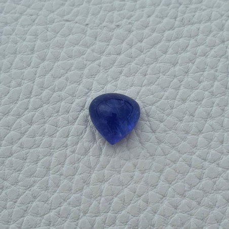 Tanzanite Naturale Forma Cuore Piatto Cabochon Liscio Fatto a Mano 13X13X08mm 10,00 Carati 1pz