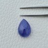 Tanzanite Naturale Forma Goccia Piatto Cabochon Liscio Fatto a Mano 20X14X9mm 21,85 Carati 1pz