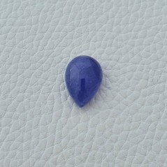 Tanzanite Naturale Forma Goccia Piatto Cabochon Liscio Fatto a Mano 20X14X9mm 21,85 Carati 1pz