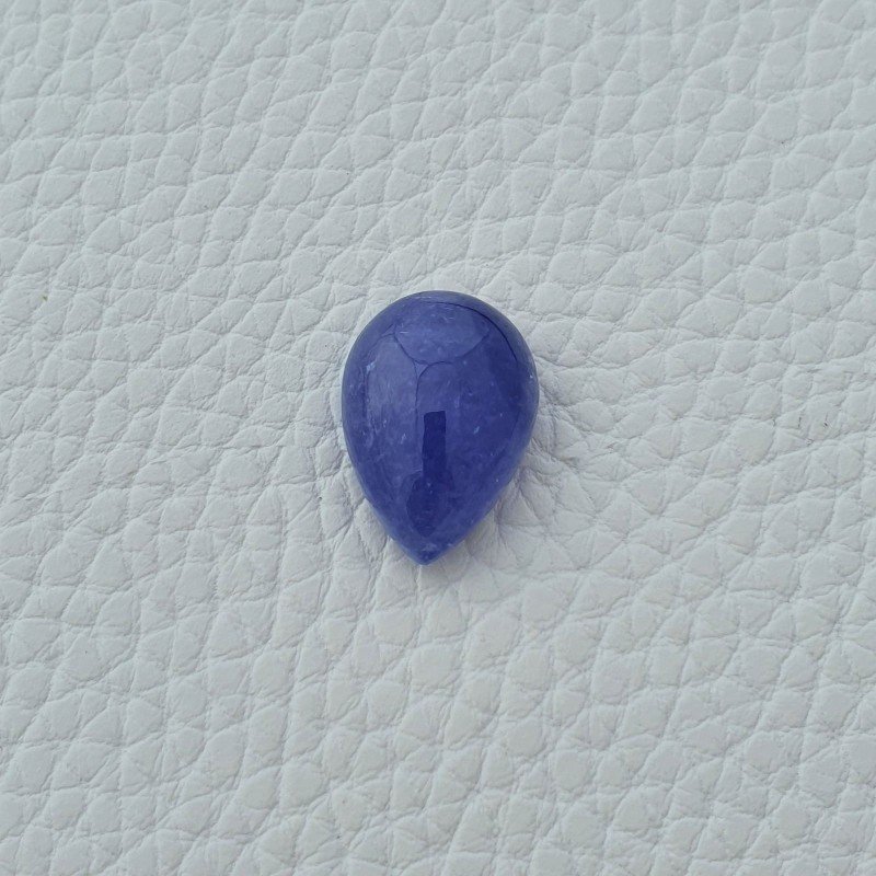 Tanzanite Naturale Forma Goccia Piatto Cabochon Liscio Fatto a Mano 20X14X9mm 21,85 Carati 1pz