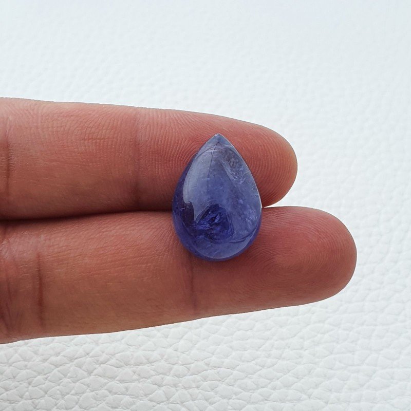Tanzanite Naturale Forma Goccia Piatto Cabochon Liscio Fatto a Mano 20X14X9mm 21,70 Carati 1pz Tanzanite Naturale Forma Goccia Piatto Cabochon Liscio Fatto a Mano 20X14X9mm 21,70 Carati 1pz