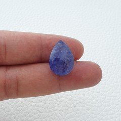 Tanzanite Naturale Forma Goccia Piatto Cabochon Liscio Fatto a Mano 20X14X9mm 21,70 Carati 1pz Tanzanite Naturale Forma Goccia Piatto Cabochon Liscio Fatto a Mano 20X14X9mm 21,70 Carati 1pz