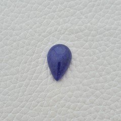 Tanzanite Naturale Forma Goccia Piatto Cabochon Liscio Fatto a Mano 14X9X6mm 7,50 Carati 1pz