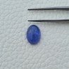 Tanzanite Naturale Forma Ovale Piatto Cabochon Liscio Fatto a Mano 10X7X4mm 3,35 Carati 1pz