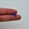 Tanzanite Naturale Forma Ovale Piatto Cabochon Liscio Fatto a Mano 10X7X4mm 3,35 Carati 1pz