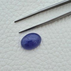 Tanzanite Naturale Forma Ovale Piatto Cabochon Liscio Fatto a Mano 15X11X7mm 11,50 Carati 1pz