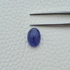 Tanzanite Naturale Forma Ovale Piatto Cabochon Liscio Fatto a Mano 14X10X7mm 10,80 Carati 1pz