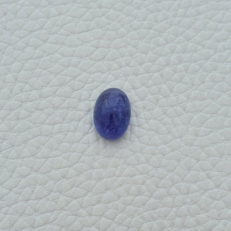 Tanzanite Naturale Forma Ovale Piatto Cabochon Liscio Fatto a Mano 14X10X7mm 10,80 Carati 1pz