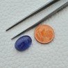 Tanzanite Naturale Forma Ovale Piatto Cabochon Liscio Fatto a Mano 14X10X7mm 10,80 Carati 1pz