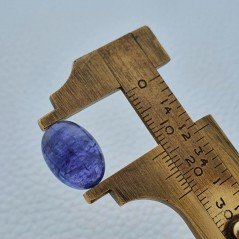Tanzanite Naturale Forma Ovale Piatto Cabochon Liscio Fatto a Mano 14X10X7mm 10,80 Carati 1pz