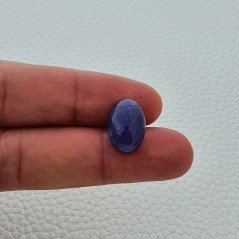 Tanzanite Naturale Forma Ovale Piatto Cabochon Liscio Fatto a Mano 16X11X6mm 10,50 Carati 1pz