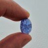 Tanzanite Naturale Forma Ovale Piatto Cabochon Liscio Fatto a Mano 14X10X7mm 9,70 Carati 1pz