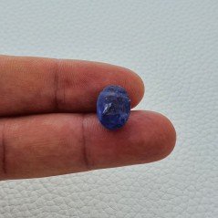 Tanzanite Naturale Forma Ovale Piatto Cabochon Liscio Fatto a Mano 13X10X6mm 8,30 Carati 1pz Tanzanite Naturale Forma Ovale Piatto Cabochon Liscio Fatto a Mano 13X10X6mm 8,30 Carati 1pz