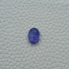 Tanzanite Naturale Forma Ovale Piatto Cabochon Liscio Fatto a Mano 14X10X6mm 7,20 Carati 1pz