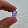 Tanzanite Naturale Forma Ovale Piatto Cabochon Liscio Fatto a Mano 14X10X6mm 7,20 Carati 1pz