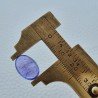 Tanzanite Naturale Forma Ovale Piatto Cabochon Liscio Fatto a Mano 14X10X6mm 7,20 Carati 1pz