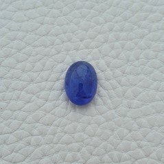 Tanzanite Naturale Forma Ovale Piatto Cabochon Liscio Fatto a Mano 13X10X6mm 7,15 Carati 1pz