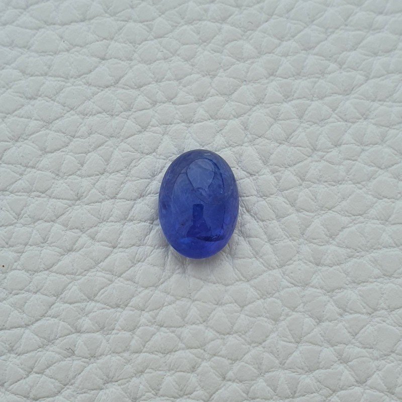 Tanzanite Naturale Forma Ovale Piatto Cabochon Liscio Fatto a Mano 13X10X6mm 7,15 Carati 1pz