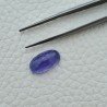 Tanzanite Naturale Forma Ovale Piatto Cabochon Liscio Fatto a Mano 14X8X5mm 6,45 Carati 1pz