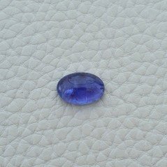 Tanzanite Naturale Forma Ovale Piatto Cabochon Liscio Fatto a Mano 13X9X5mm 5,75 Carati 1pz