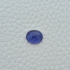Tanzanite Naturale Forma Ovale Piatto Cabochon Liscio Fatto a Mano 11X9X4mm 4,25 Carati 1pz