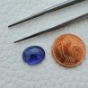 Tanzanite Naturale Forma Ovale Piatto Cabochon Liscio Fatto a Mano 11X9X4mm 4,25 Carati 1pz